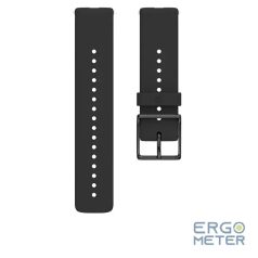 POLAR WRIST BAND 20MM SIL BLK/BLK S